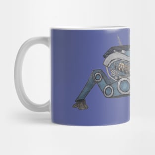 Blue Bus Mecha Mug